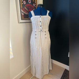 Free People Striped Two Piece Set Gray